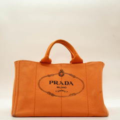 Prada Orange Canapa Canvas Large thumbnail 1