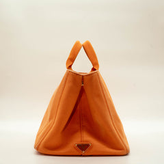 Prada Orange Canapa Canvas Large thumbnail 7
