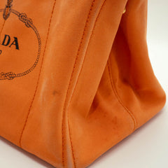 Prada Orange Canapa Canvas Large thumbnail 10