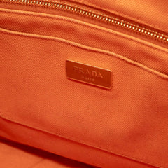 Prada Orange Canapa Canvas Large thumbnail 14
