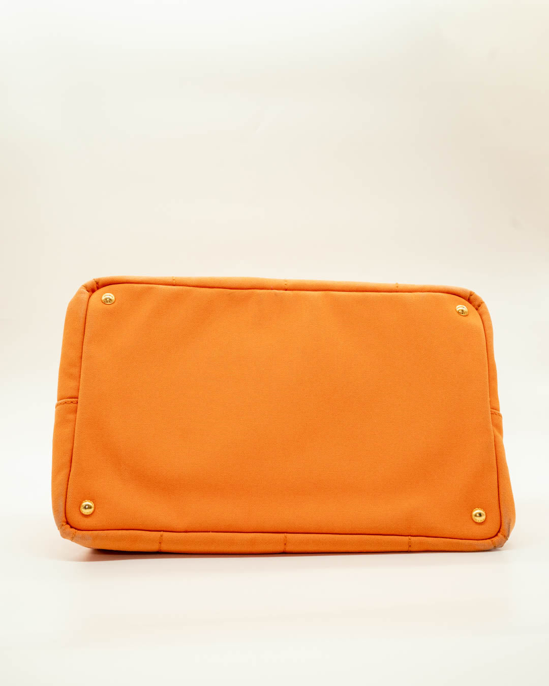Prada Orange Canapa Canvas Large