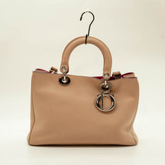 Christian Dior Beige Leather Diorissimo Tote Bag thumbnail 3