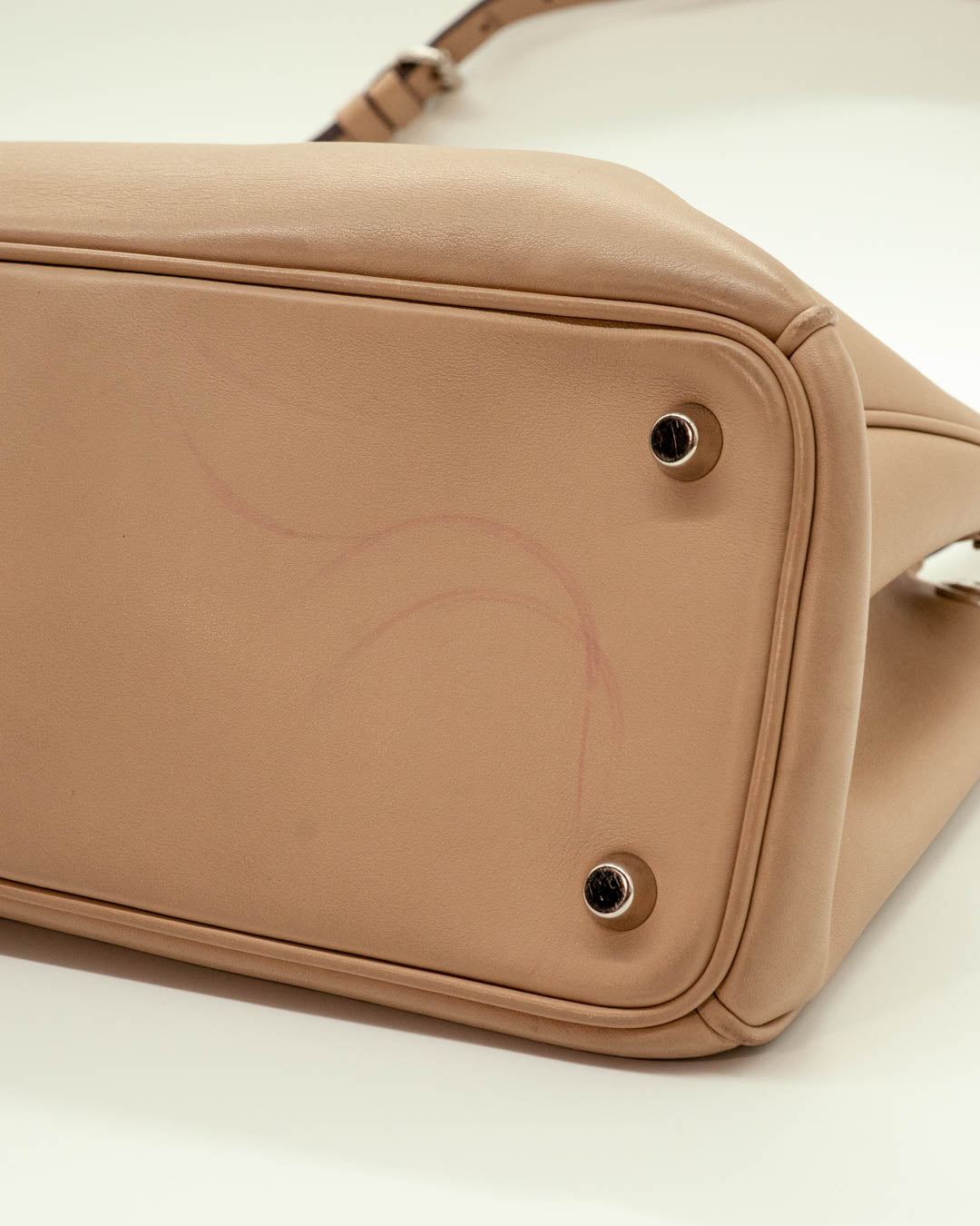 Christian Dior Beige Leather Diorissimo Tote Bag