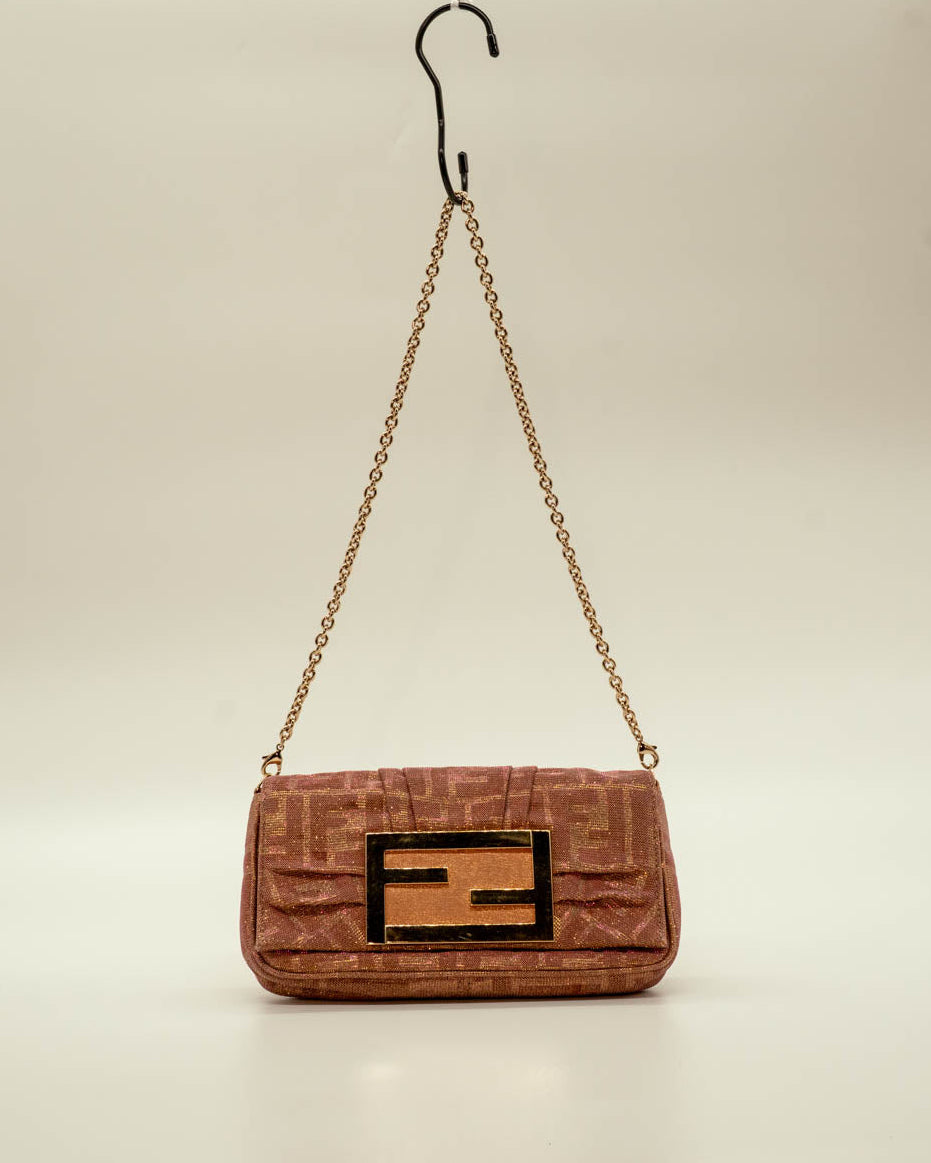 Fendi Glitter Mia Pochette Bag