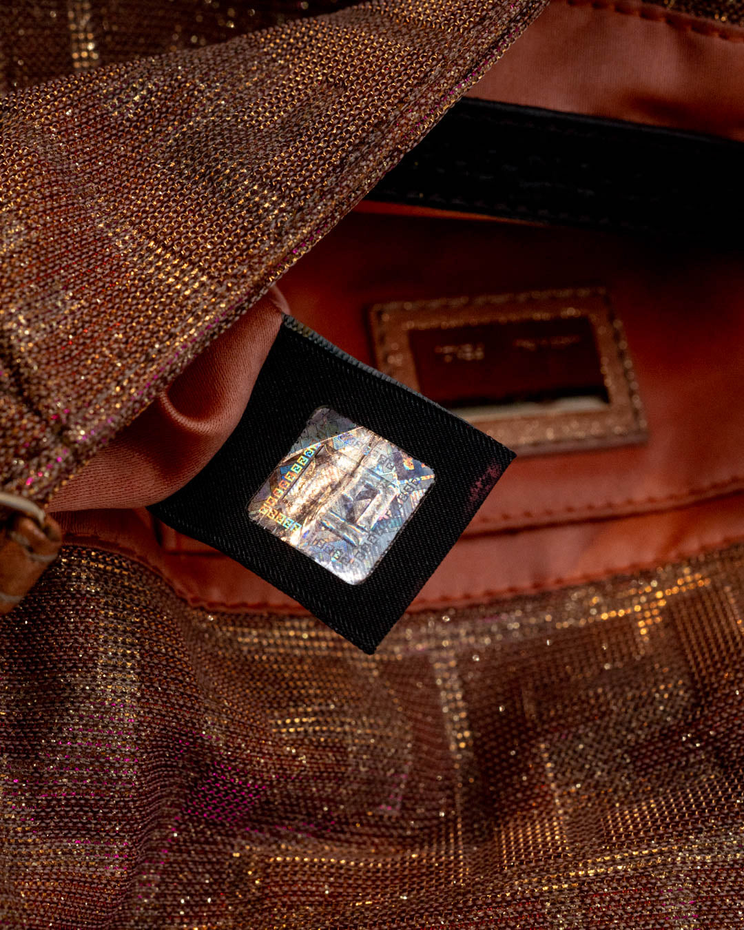 Fendi Glitter Mia Pochette Bag