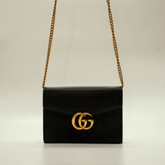 Gucci Marmont GG Leather Wallet on Chain thumbnail 6