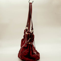 Fendi Red Zucca Large Shoulder Bag thumbnail 4