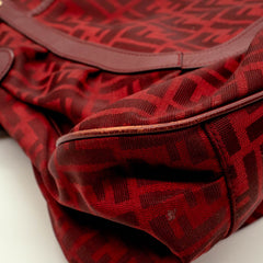 Fendi Red Zucca Large Shoulder Bag thumbnail 8