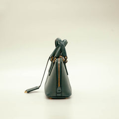 Prada Green Saffiano Leather Mini Promenade Satchel thumbnail 4