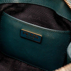 Prada Green Saffiano Leather Mini Promenade Satchel thumbnail 10