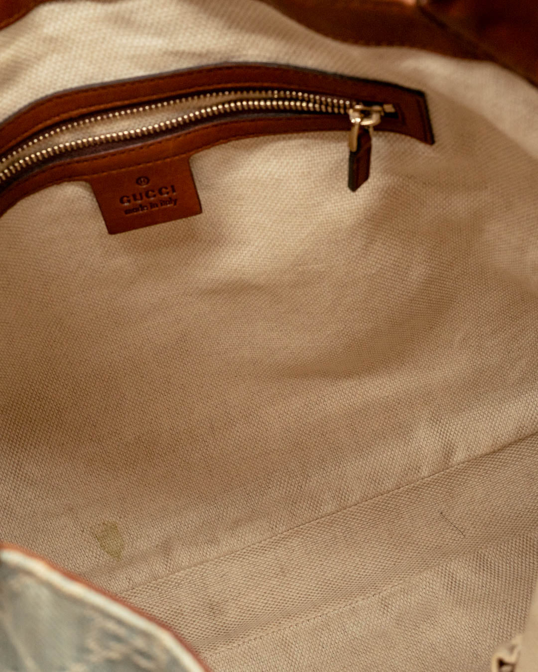 Gucci Jackie Denim Hobo Bag