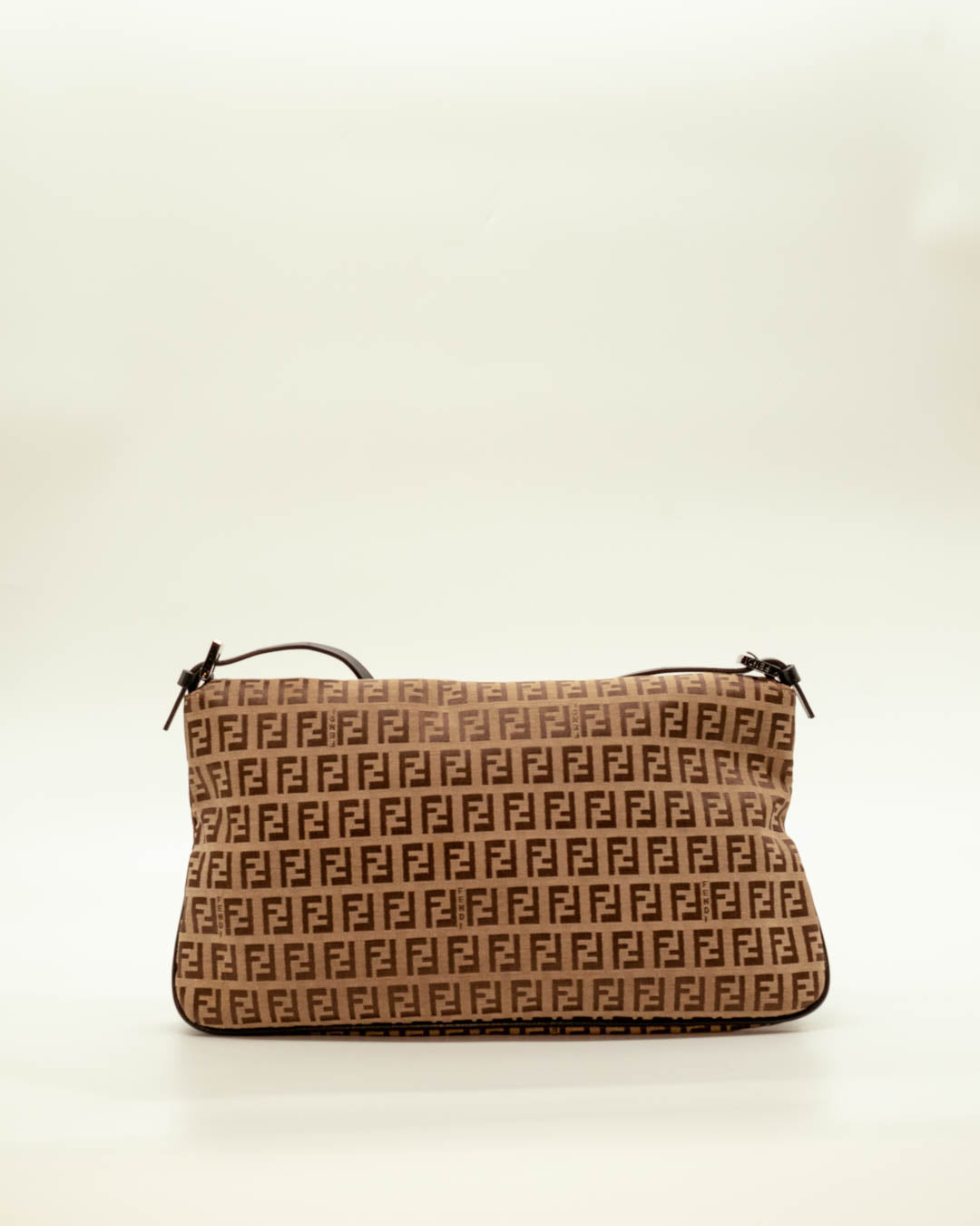 Fendi Zucchino Double Flap Baguette