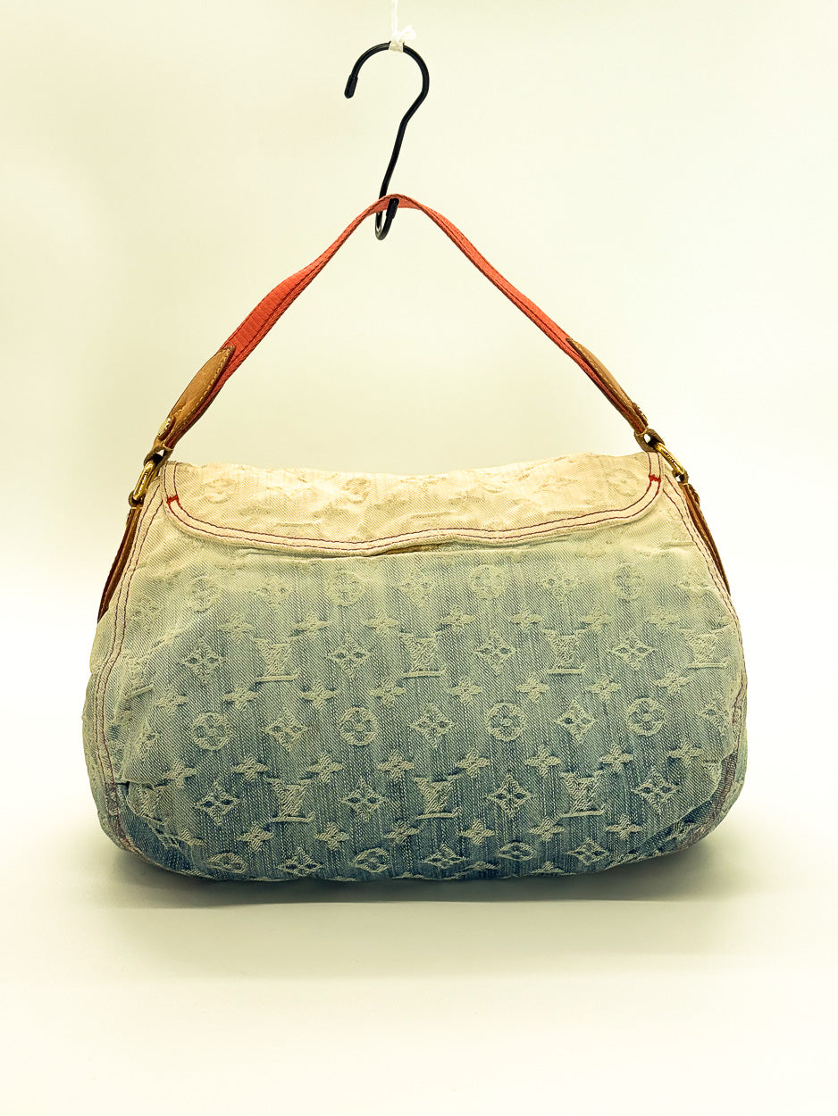 Louis Vuitton Blue Monogram Denim Sunray Shoulder Bag