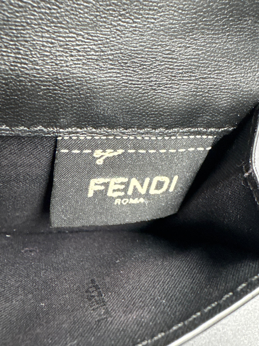 Fendi Black FF Embossed Compact Wallet