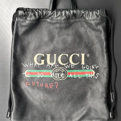 Gucci Capitan Logo Drawstring Backpack thumbnail 6