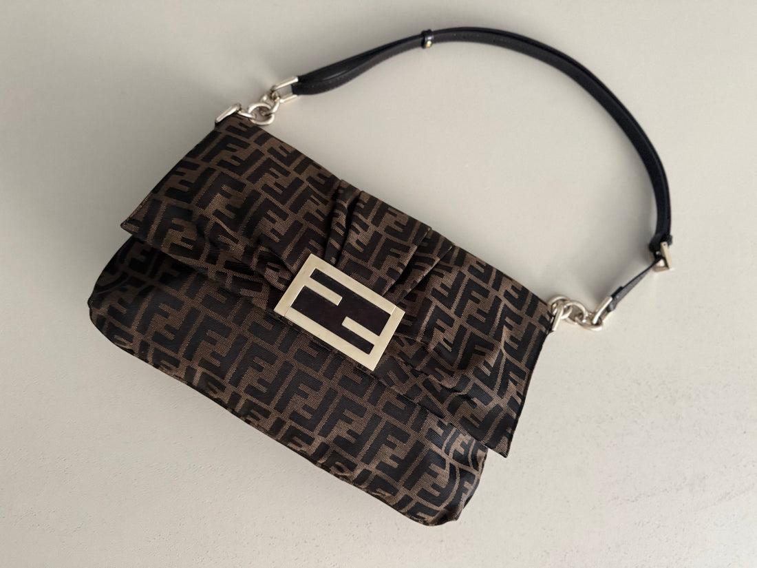 Fendi Zucca Mia Flap Large Bag