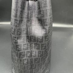 Fendi Black Zucchino Print Spalmati Shopper Tote thumbnail 5