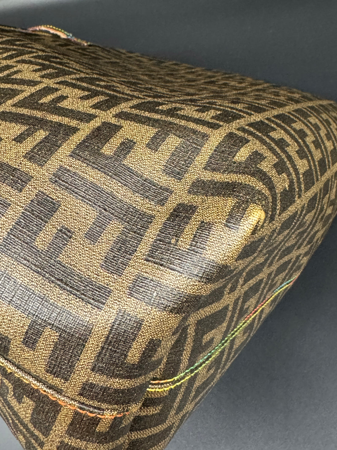 Fendi Borsa Zucca Canvas Shopper Tote