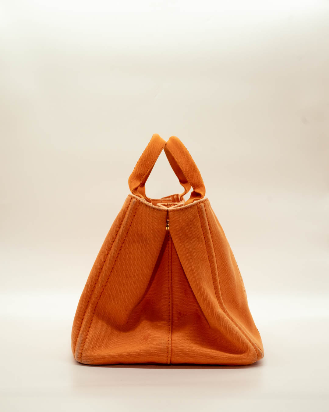 Prada Orange Canapa Canvas Large