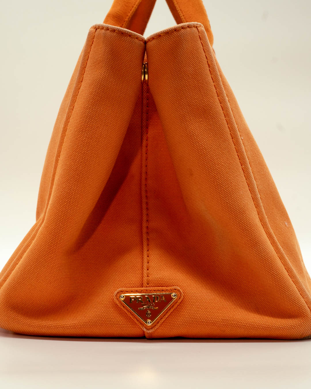 Prada Orange Canapa Canvas Large