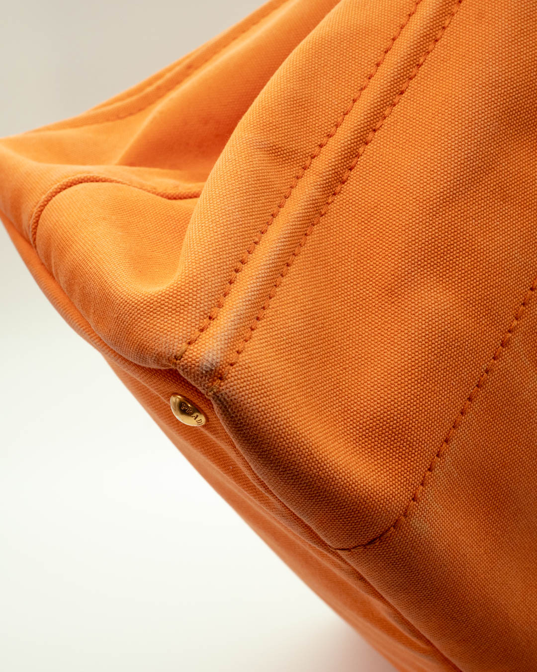 Prada Orange Canapa Canvas Large