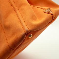 Prada Orange Canapa Canvas Large thumbnail 13