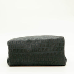 Fendi Black Zucchino Canvas Forever Hobo Bag thumbnail 9