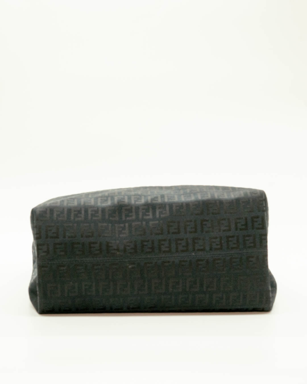 Fendi Black Zucchino Canvas Forever Hobo Bag