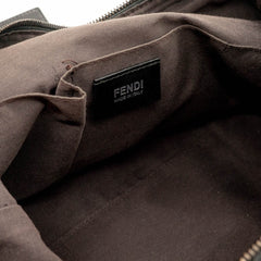Fendi Black Zucchino Canvas Forever Hobo Bag thumbnail 10