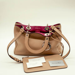 Christian Dior Beige Leather Diorissimo Tote Bag thumbnail 1