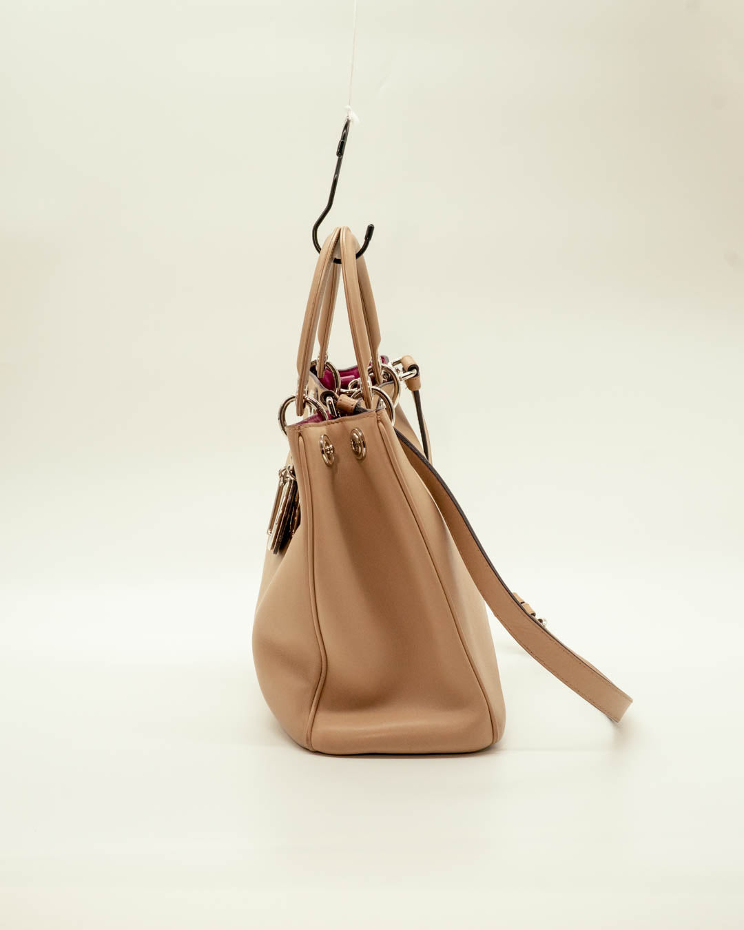 Christian Dior Beige Leather Diorissimo Tote Bag