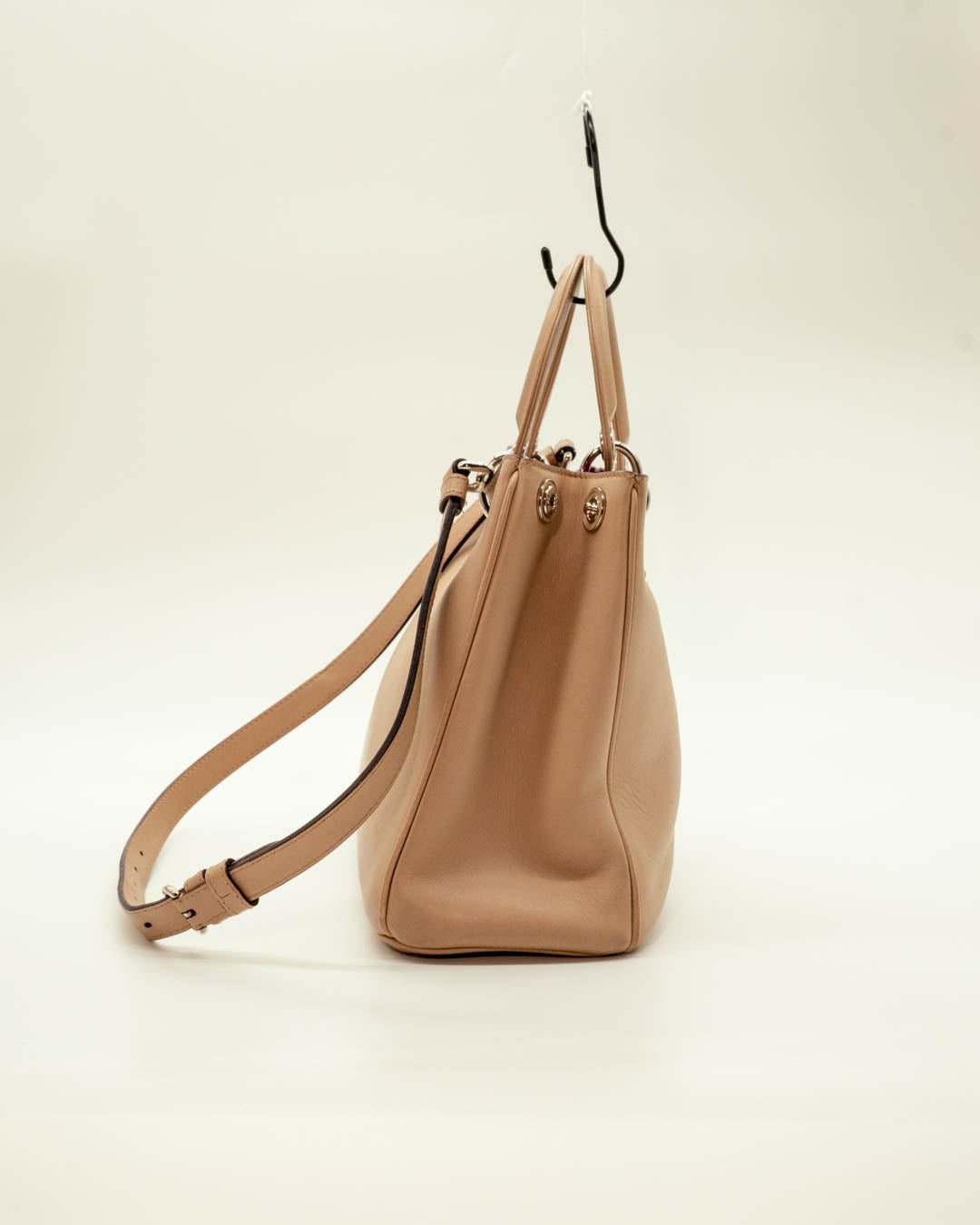 Christian Dior Beige Leather Diorissimo Tote Bag