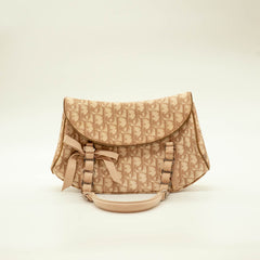 Dior Romantique Coated Canvas Chain Trotter Flap Bag thumbnail 1