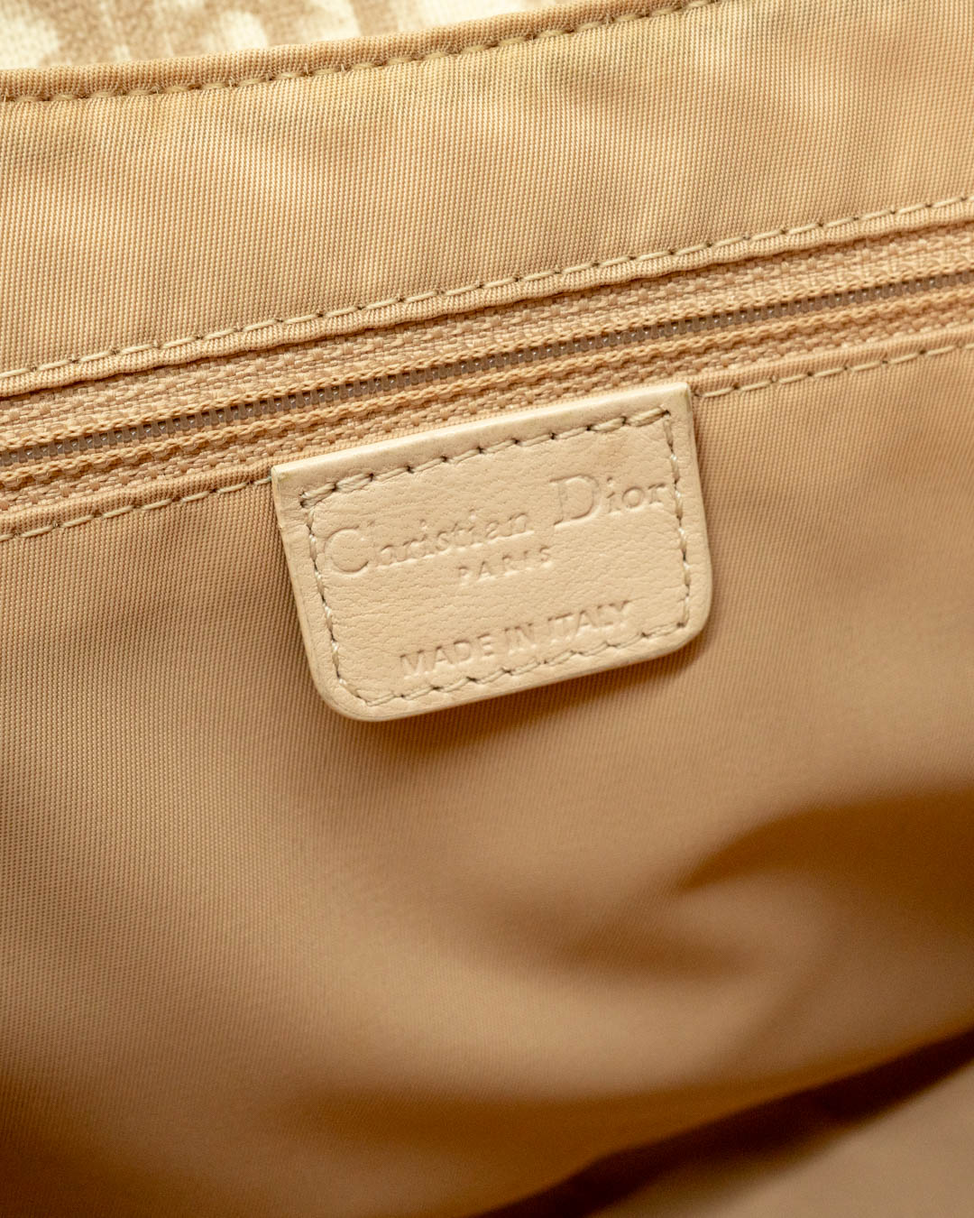 Dior Romantique Coated Canvas Chain Trotter Flap Bag