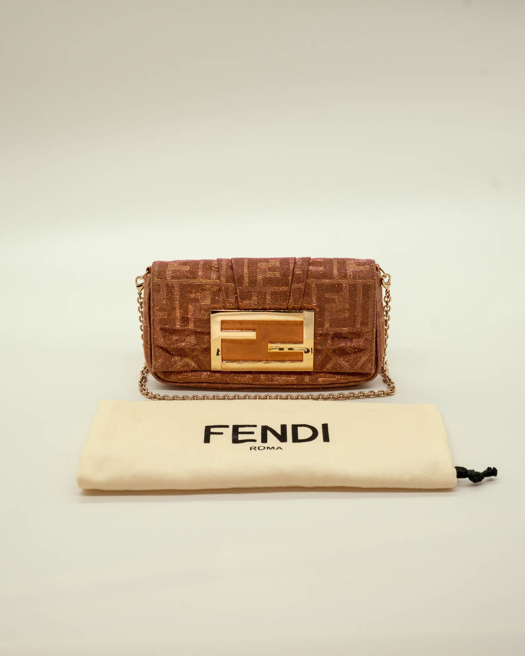 Fendi Glitter Mia Pochette Bag