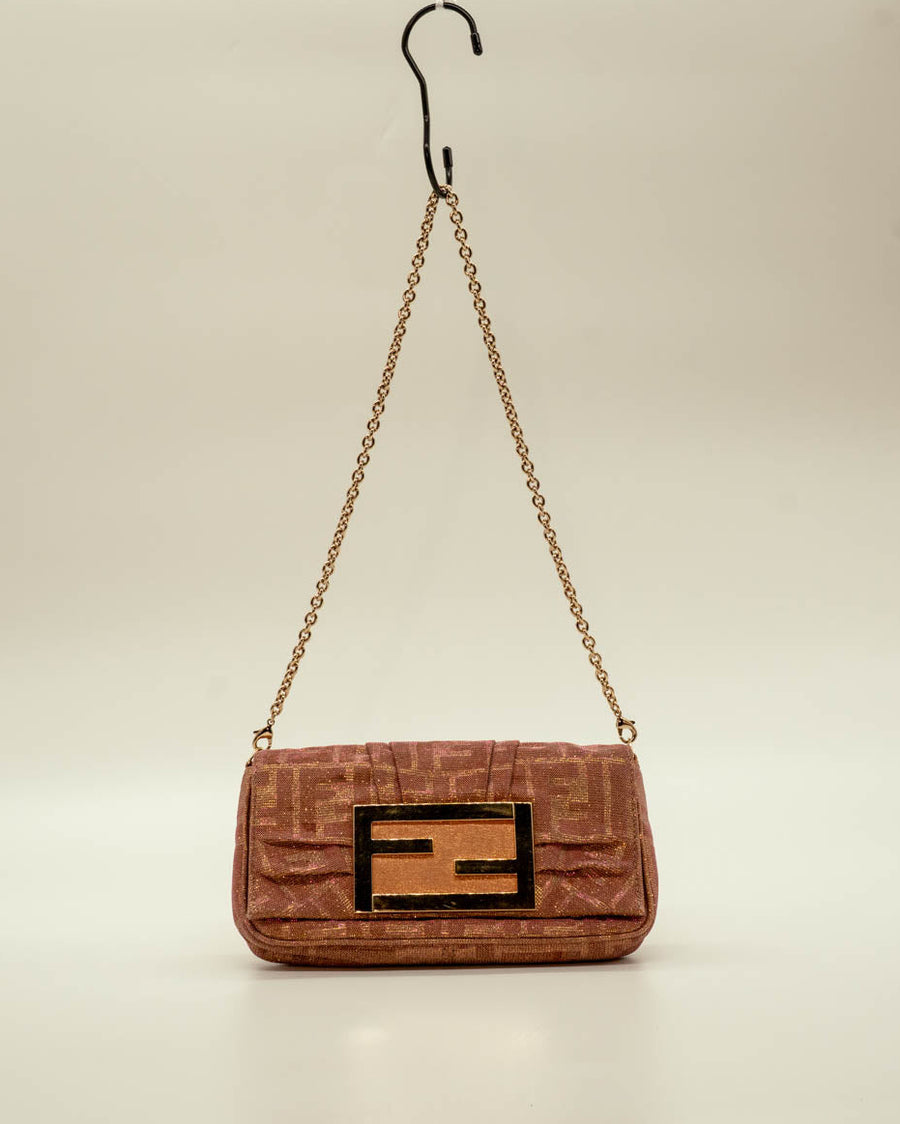 Fendi Glitter Mia Pochette Bag