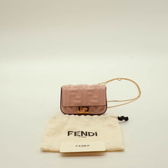 Fendi Nano Baguette Charm Pink FF thumbnail 3