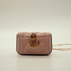 Fendi Nano Baguette Charm Pink FF thumbnail 6