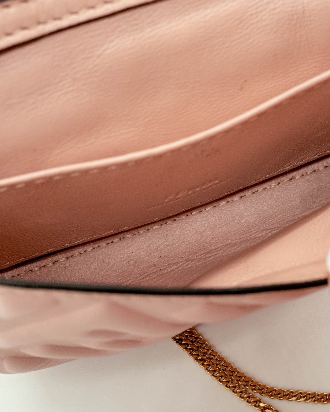 Fendi Nano Baguette Charm Pink FF