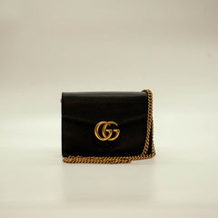 Gucci Marmont GG Leather Wallet on Chain thumbnail 1