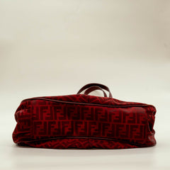 Fendi Red Zucca Large Shoulder Bag thumbnail 6