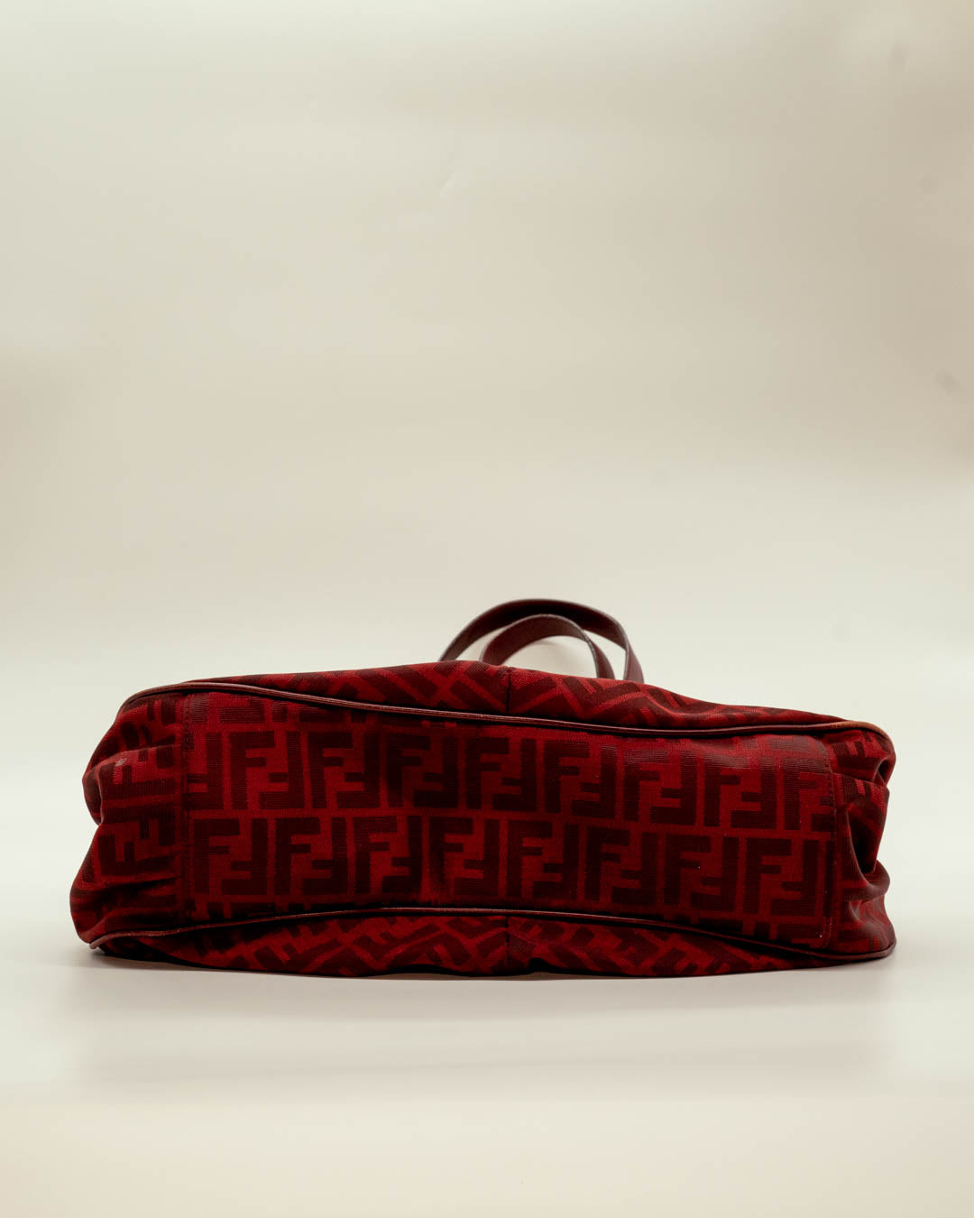 Fendi Red Zucca Large Shoulder Bag