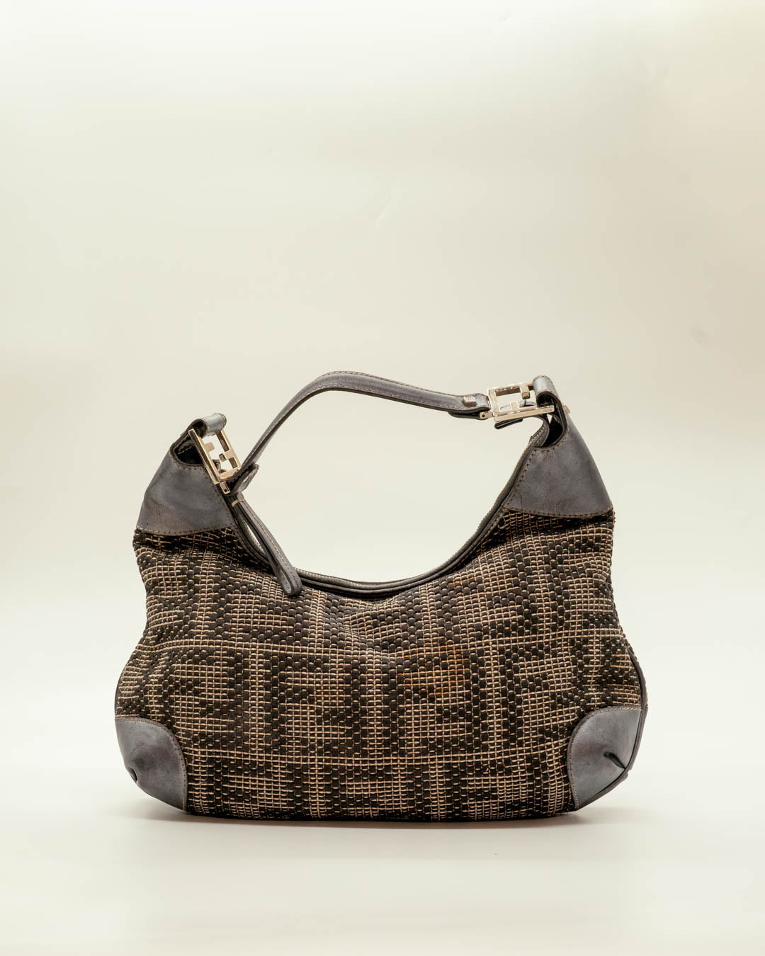 Fendi Grey Hobo
