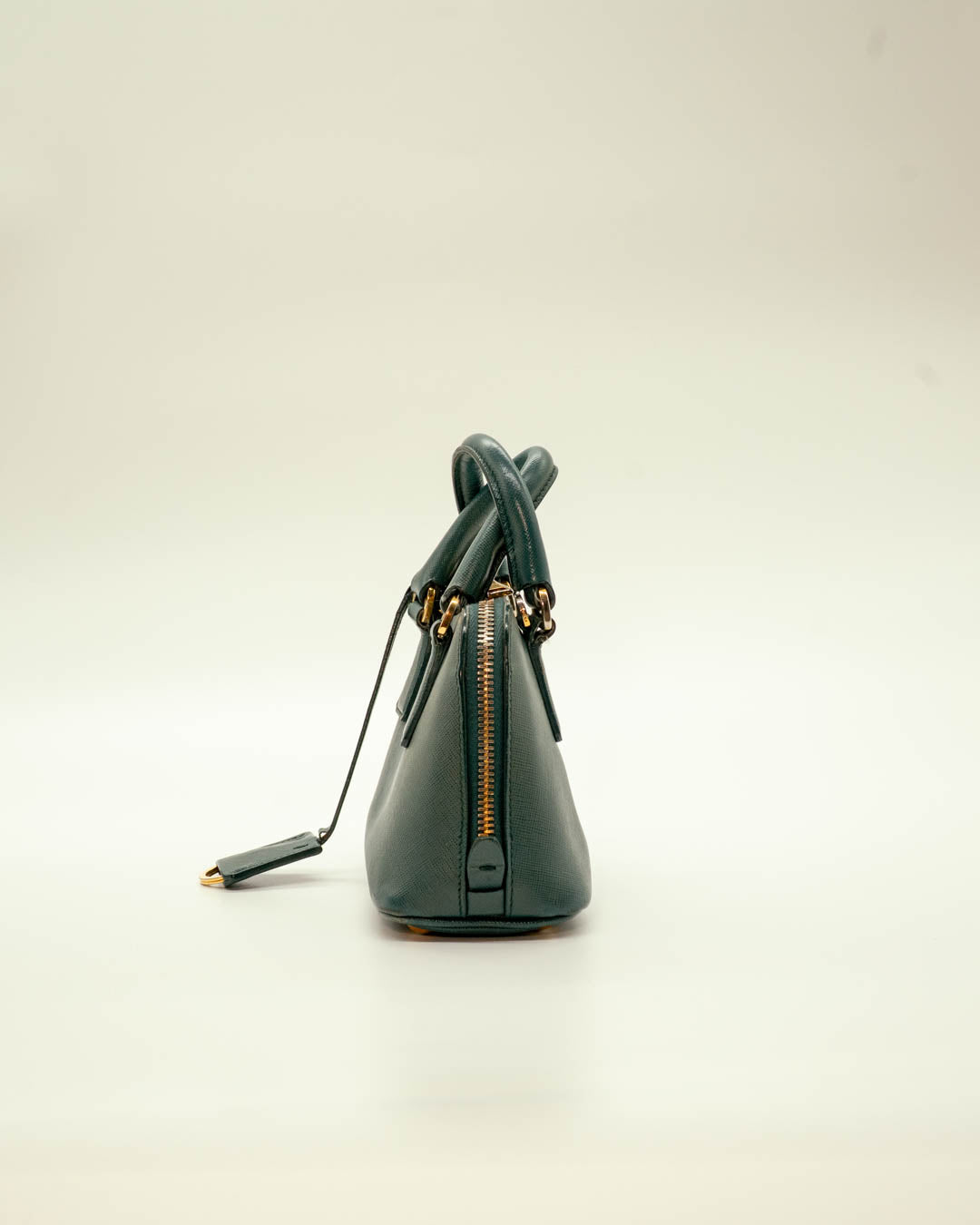 Prada Green Saffiano Leather Mini Promenade Satchel