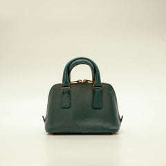 Prada Green Saffiano Leather Mini Promenade Satchel thumbnail 5