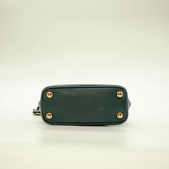 Prada Green Saffiano Leather Mini Promenade Satchel thumbnail 7