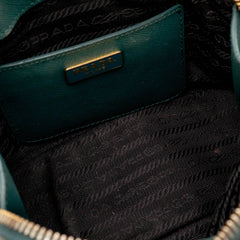 Prada Green Saffiano Leather Mini Promenade Satchel thumbnail 9
