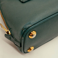 Prada Green Saffiano Leather Mini Promenade Satchel thumbnail 11