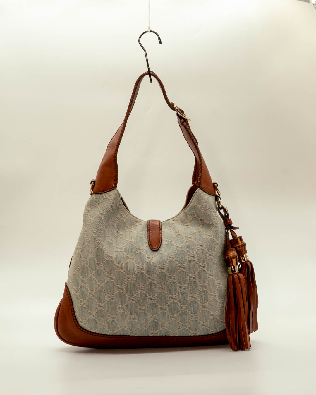 Gucci Jackie Denim Hobo Bag