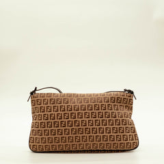 Fendi Zucchino Double Flap Baguette thumbnail 4
